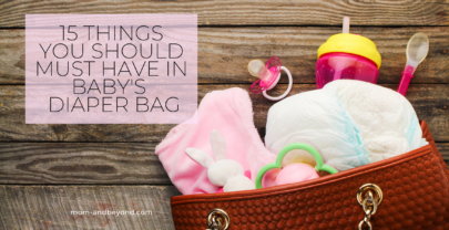 What items to pack in your baby’s diaper bag