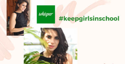 Whisper #keepgirlsinschool campaign