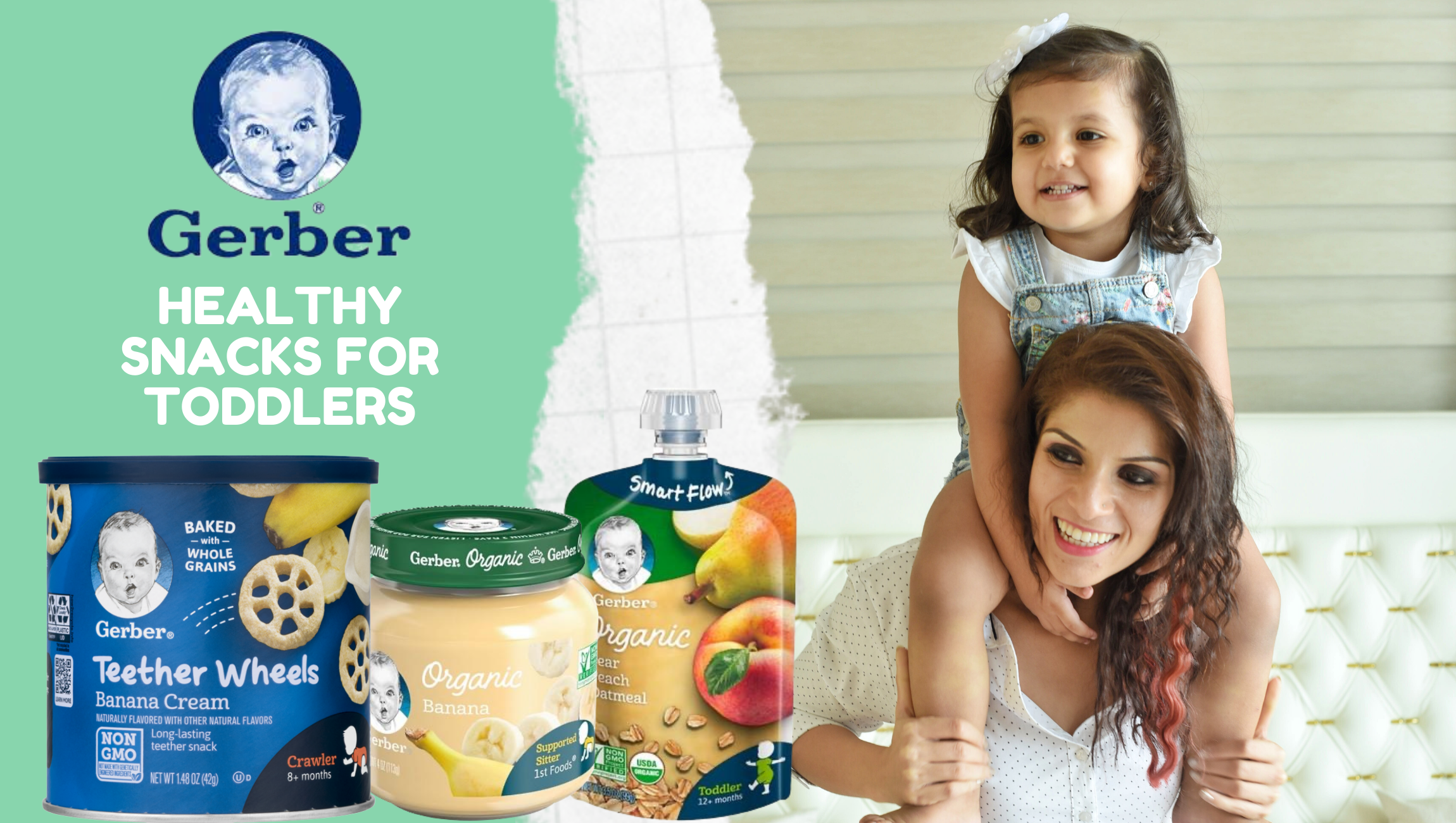 Toddler healthy snacks from Gerber
